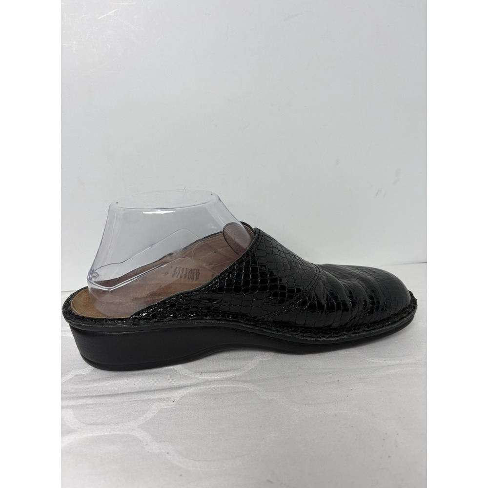 Finn Comfort Santa Fe Shoes Women Eu 41 - US Size 10 Black Leather Comfort Clogs - Picture 7 of 11